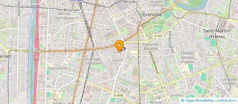 localisation de l'entreprise COPROPRIETE LE STALINGRAD  GRENOBLE