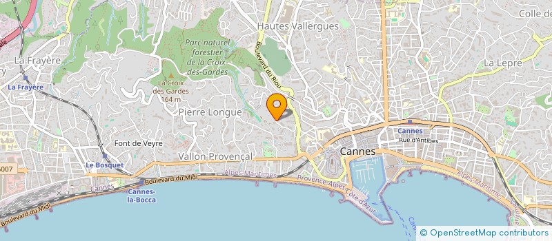 localisation de l'entreprise COPROPRIETE LE SUD  CANNES