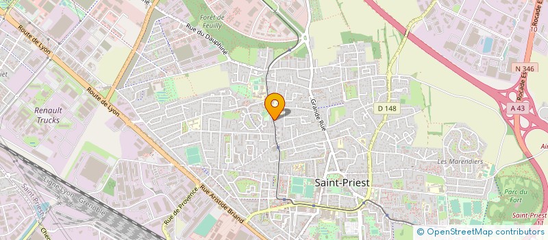 localisation de l'entreprise COPROPRIETE LE SWANN  SAINT-PRIEST