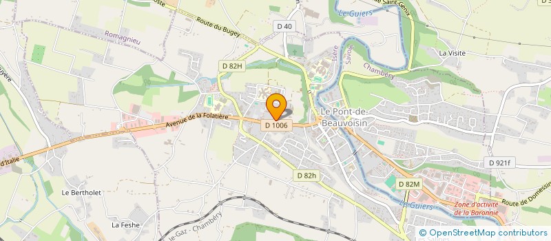 localisation de l'entreprise COPROPRIETE LE THOMASSIN  LE PONT-DE-BEAUVOISIN