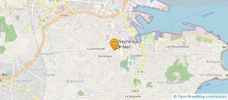 localisation de l'entreprise COPROPRIETE LE TORTEL à LA SEYNE-SUR-MER