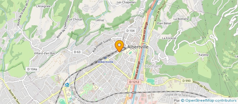 localisation de l'entreprise COPROPRIETE LE TRELOD à ALBERTVILLE