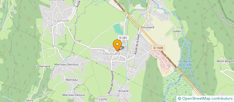 localisation de l'entreprise COPROPRIETE LE TRELOD  DOUSSARD