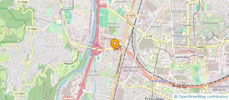 localisation de l'entreprise COPROPRIETE LE TREMBLAY à ECHIROLLES