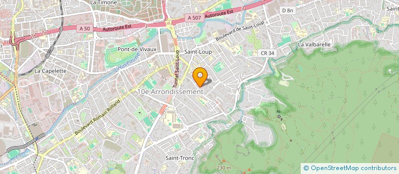 localisation de l'entreprise COPROPRIETE LE VAILLANT à MARSEILLE 10EME