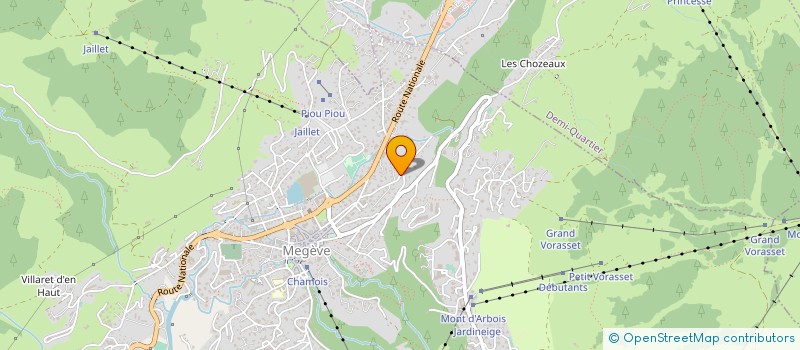 localisation de l'entreprise COPROPRIETE LE VAL BLANC  MEGEVE