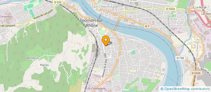 localisation de l'entreprise COPROPRIETE LE VALLAURIS à TOURNON-SUR-RHONE