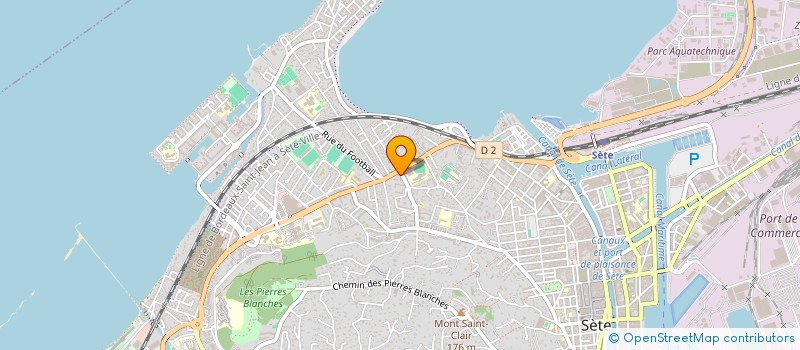 localisation de l'entreprise COPROPRIETE LE VALLON 2  SETE