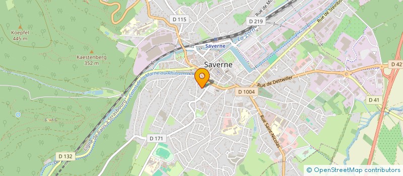 localisation de l'entreprise COPROPRIETE LE VALLON  SAVERNE