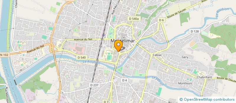 localisation de l'entreprise COPROPRIETE LE VENTOUX  MONTELIMAR