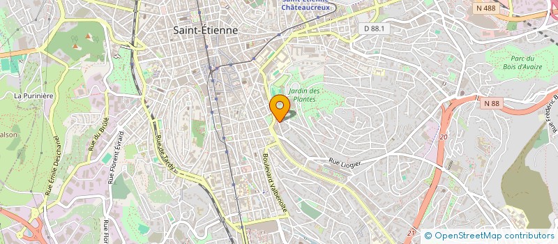 localisation de l'entreprise COPROPRIETE LE VILVERT  SAINT-ETIENNE