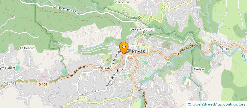 localisation de l'entreprise COPROPRIETE LE VIVARAIS  PRIVAS