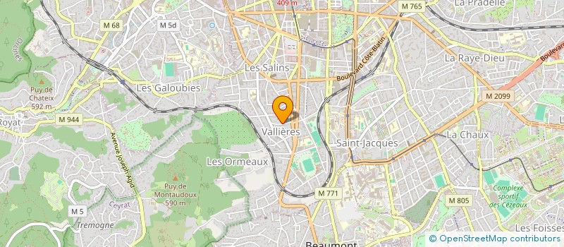 localisation de l'entreprise COPROPRIETE LE VOLNEY  CLERMONT-FERRAND