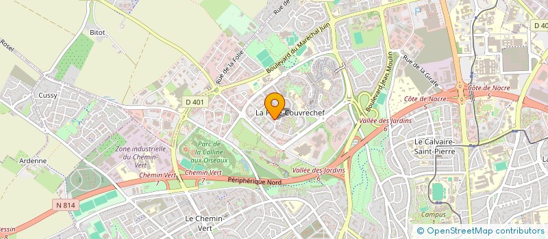 localisation de l'entreprise COPROPRIETE  LE YALE à CAEN