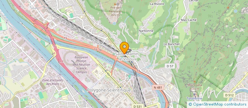 localisation de l'entreprise COPROPRIETE LECLERC  SAINT-MARTIN-LE-VINOUX