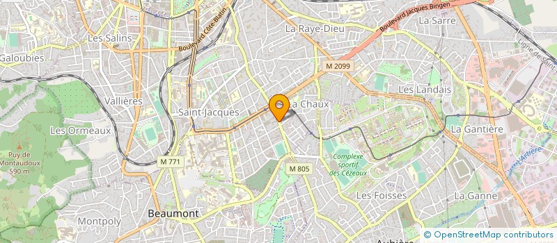 localisation de l'entreprise COPROPRIETE LEON BLUM  CLERMONT-FERRAND