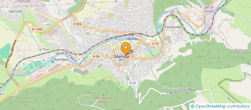 localisation de l'entreprise COPROPRIETE LES 3 MULETS  MENDE