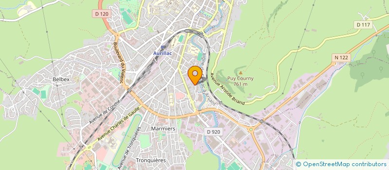 localisation de l'entreprise COPROPRIETE LES AIRELLES à AURILLAC