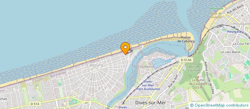 localisation de l'entreprise COPROPRIETE LES ALGUES MARINES  CABOURG