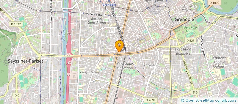 localisation de l'entreprise COPROPRIETE LES ALPES  GRENOBLE