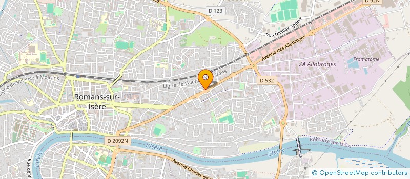 localisation de l'entreprise COPROPRIETE LES ALPES  ROMANS-SUR-ISERE