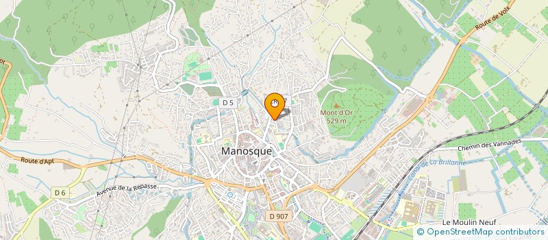 localisation de l'entreprise COPROPRIETE LES AMANDIERS à MANOSQUE