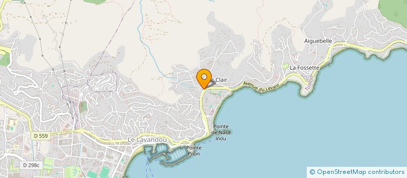localisation de l'entreprise COPROPRIETE LES AMANDIERS DE ST CLAIR à LE LAVANDOU