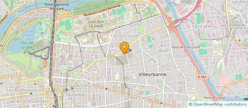 localisation de l'entreprise COPROPRIETE LES ANDINES  VILLEURBANNE