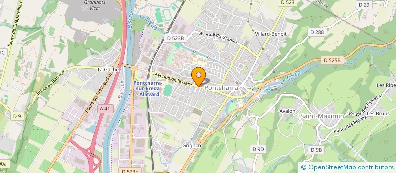 localisation de l'entreprise COPROPRIETE LES ARAGONS  PONTCHARRA