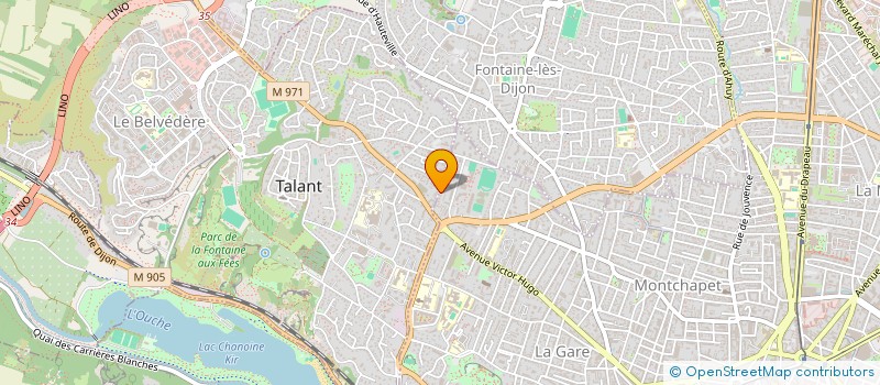 localisation de l'entreprise COPROPRIETE LES ARANDES  DIJON