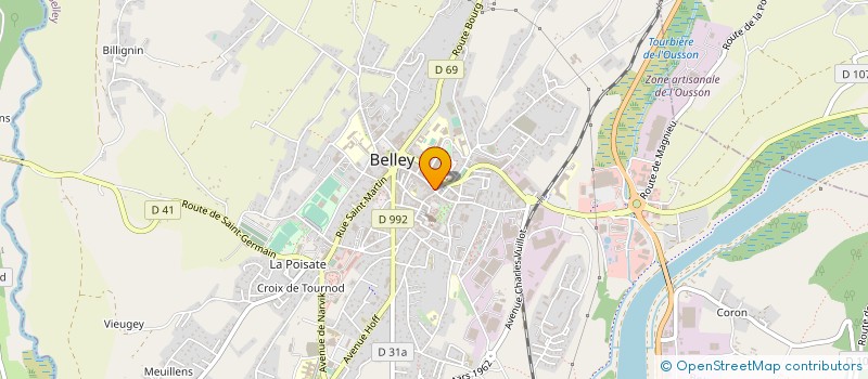 localisation de l'entreprise COPROPRIETE LES ARCADES  BELLEY