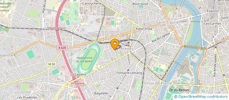 localisation de l'entreprise COPROPRIETE LES ARCADES D 2 à TOULOUSE