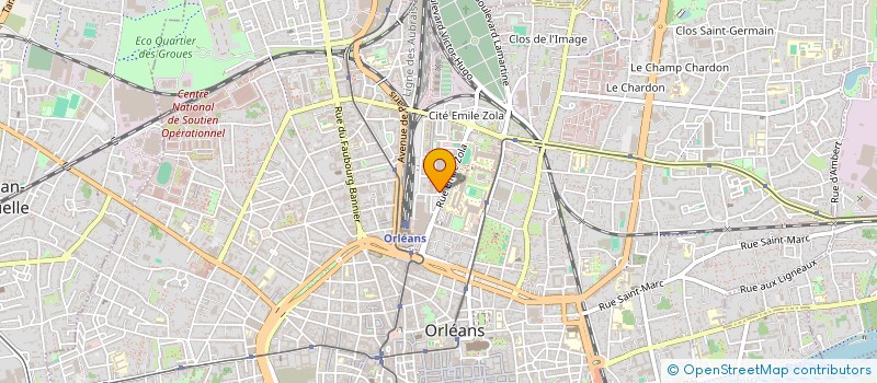 localisation de l'entreprise COPROPRIETE LES AUBEPINES  ORLEANS