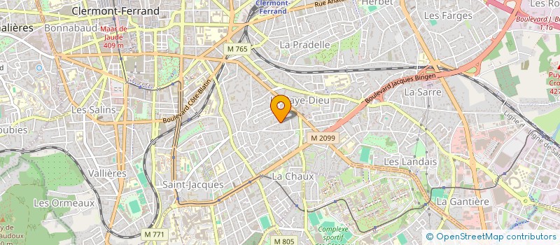 localisation de l'entreprise COPROPRIETE LES BALCONS DUS SOLEIL  CLERMONT-FERRAND