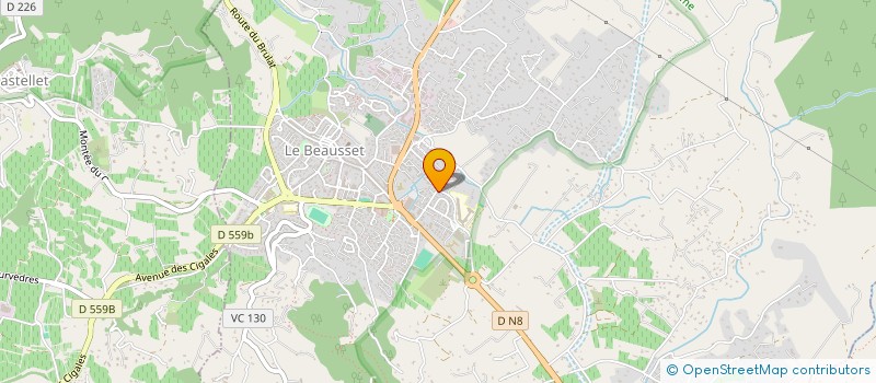 localisation de l'entreprise COPROPRIETE LES BARTAVELLES  LE BEAUSSET