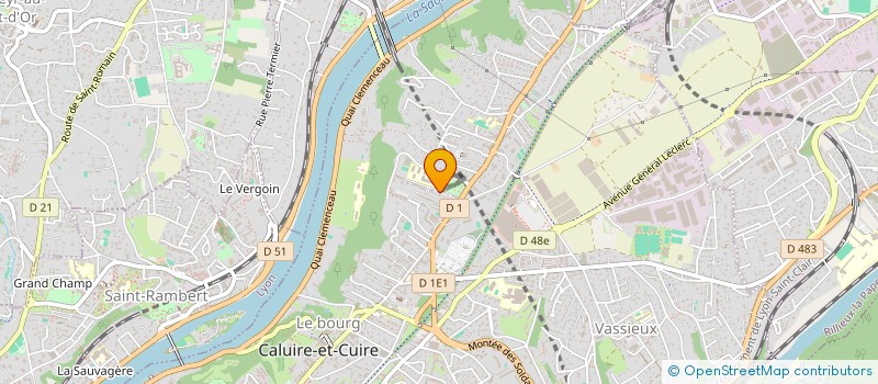 localisation de l'entreprise COPROPRIETE LES BELGES 3 à CALUIRE-ET-CUIRE