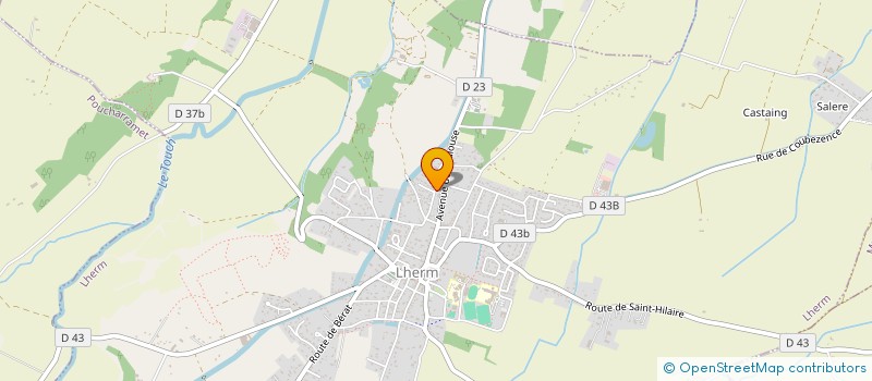 localisation de l'entreprise COPROPRIETE LES BERGES DU CANAL à LHERM