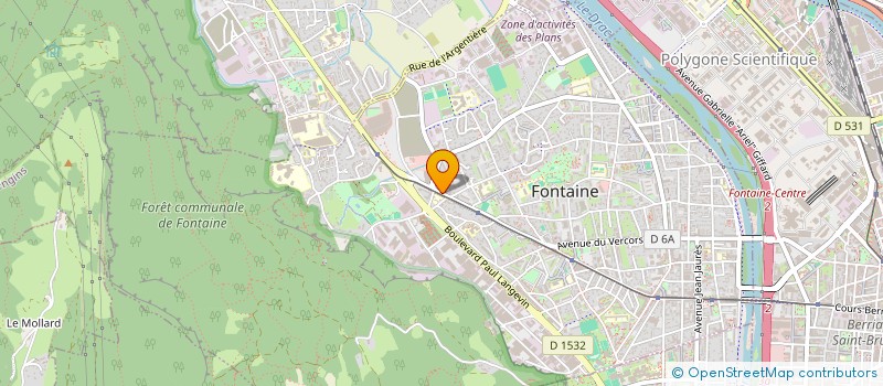 localisation de l'entreprise COPROPRIETE LES BLEUETS  FONTAINE