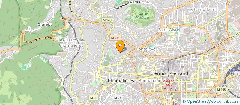 localisation de l'entreprise COPROPRIETE LES BOULEAUX  CLERMONT-FERRAND