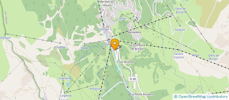 localisation de l'entreprise COPROPRIETE LES BRAMES  LES ALLUES