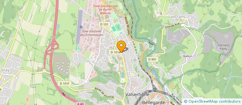 localisation de l'entreprise COPROPRIETE LES BRUYERES à VALSERHONE