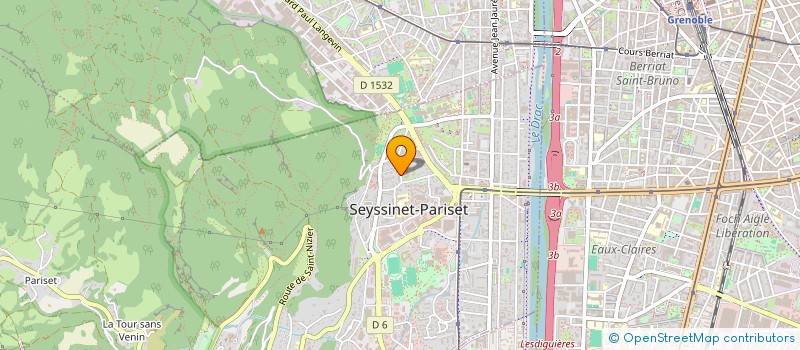 localisation de l'entreprise COPROPRIETE LES BRUYERES  SEYSSINET-PARISET