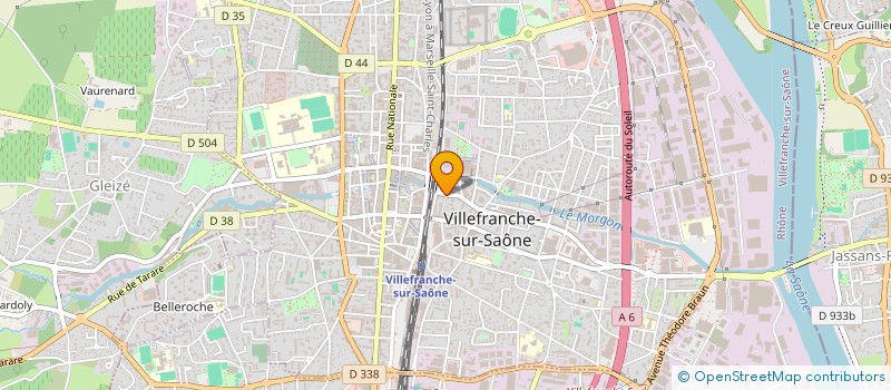 localisation de l'entreprise COPROPRIETE LES CALADINES à VILLEFRANCHE-SUR-SAONE