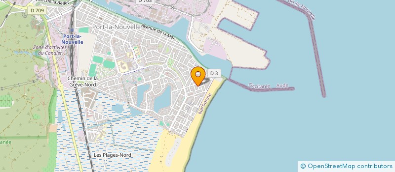 localisation de l'entreprise COPROPRIETE LES CALANQUES  PORT-LA-NOUVELLE