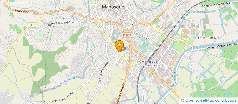 localisation de l'entreprise COPROPRIETE LES CEDRES à MANOSQUE