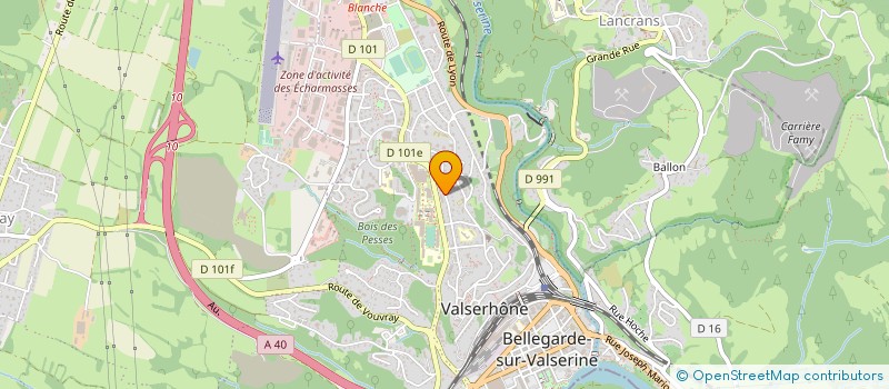 localisation de l'entreprise COPROPRIETE LES CEDRES à VALSERHONE
