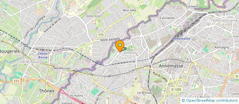 localisation de l'entreprise COPROPRIETE LES CEDRES B  AMBILLY