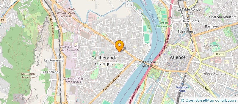 localisation de l'entreprise COPROPRIETE LES CEVENNES  GUILHERAND-GRANGES