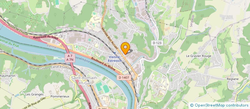 localisation de l'entreprise COPROPRIETE LES CHARAVELLES  VIENNE