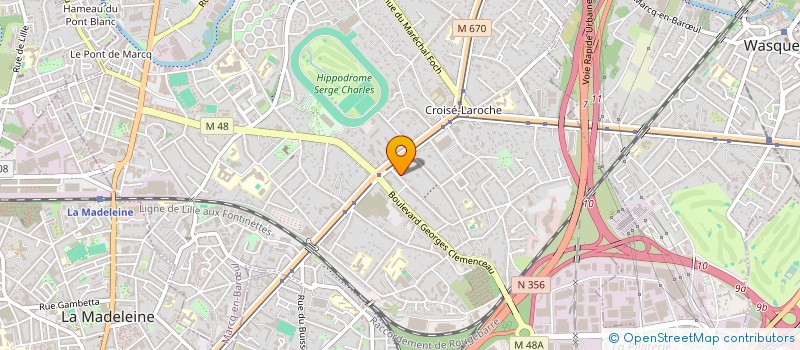localisation de l'entreprise COPROPRIETE LES CHARMES à MARCQ-EN-BARŒUL